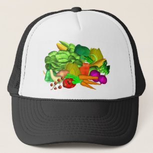 Boné Design da salada do vegetariano sobre