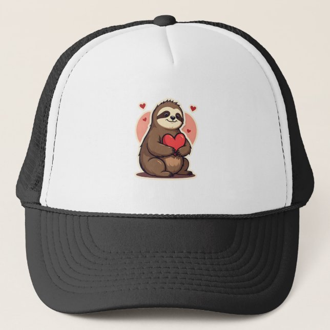 Boné Design de Amor Fofo e Retrô para o Dia dos Namorad (Frente)