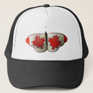Boné Design de Borboleta de Bandeira Canadiana