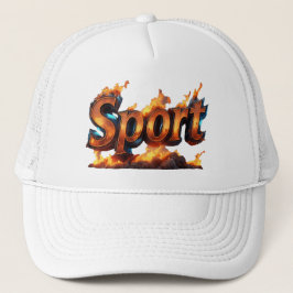 Boné Design de chapéu em forma de fogo a arder