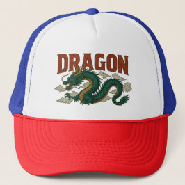 Boné design de dragão legal