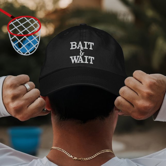 Boné Design de Espera do Isco de Presente de Pesca Pers (Criador carregado)