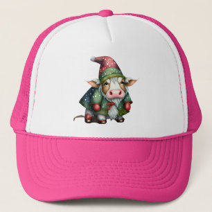 Boné Design de Gnome de Vaca de Natal-83456