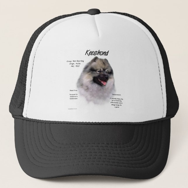 Boné Design de Histórico de Keeshond (Frente)