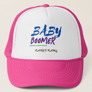 Boné Design de Nome do Baby Boomer Personalizável