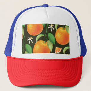 Boné Design de padrão laranja perfeito e brilhante.