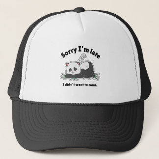 Boné Design de Panda Preguiçoso Divertido