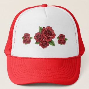 Boné Design de Rosa elegante