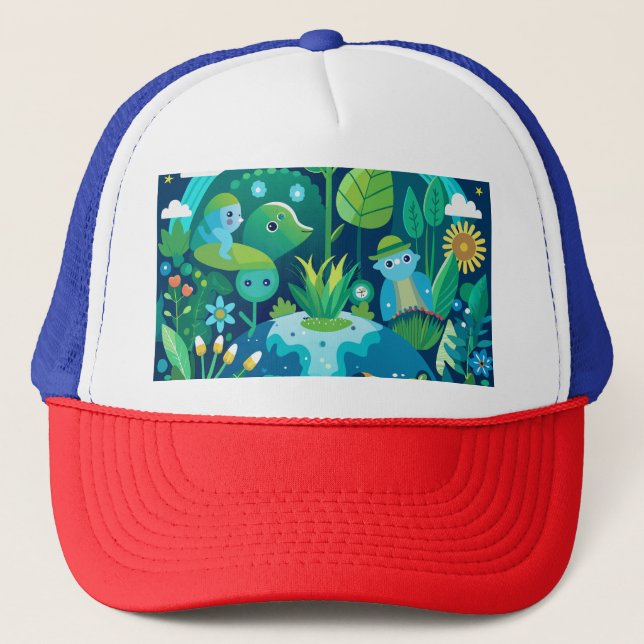 Boné Design de Shamrock Elegante para Rua. (Frente)