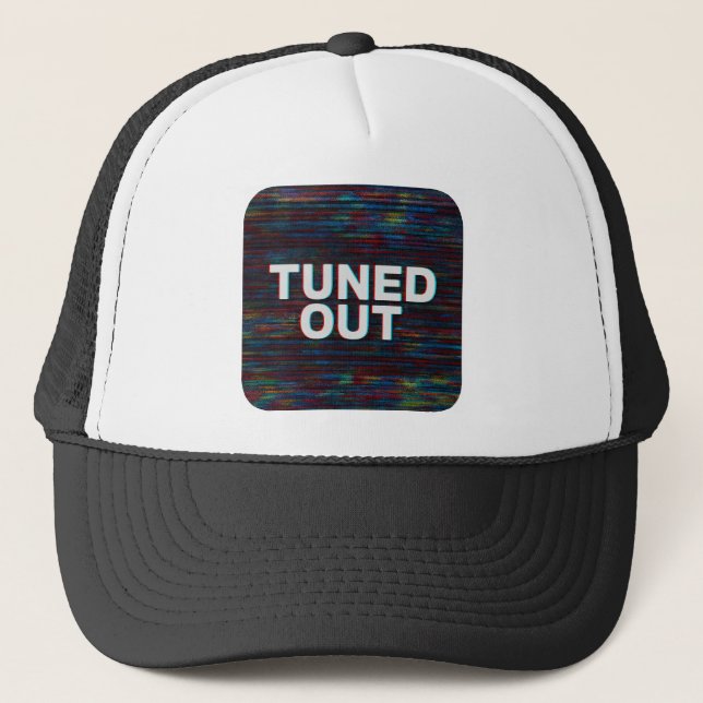 Boné Design de Streetwear "Tuning Out" da Arte com Falh (Frente)