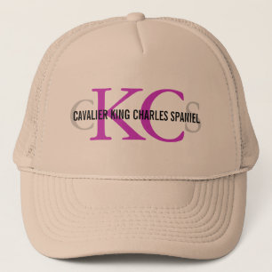 Boné Design descuidado do monograma do Spaniel de rei