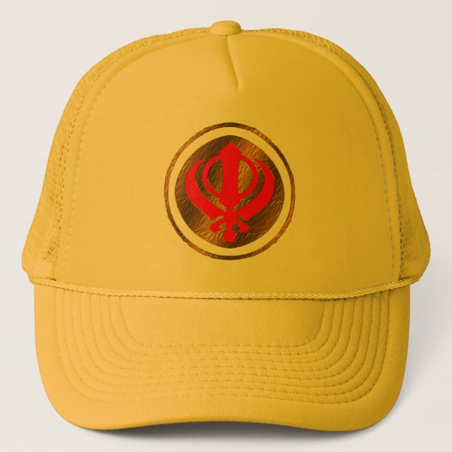Boné Design do chapéu do decalque de Khalsa do sikh de (Frente)