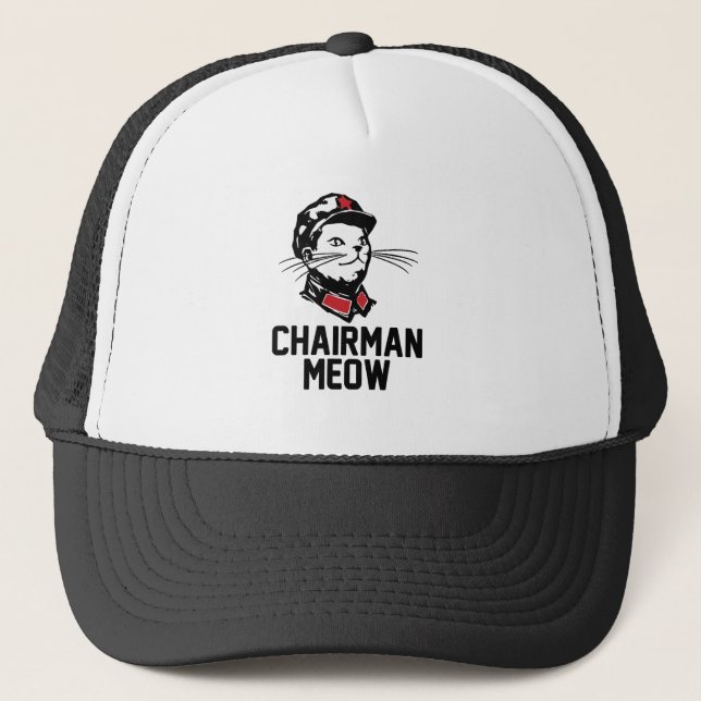 Boné Design do Meow do presidente (Mao) (Frente)