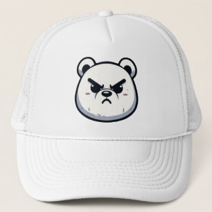 Boné Design do Urso Polar Zangado