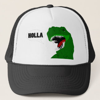 Boné Design engraçado do Holla do dinossauro de T-rex