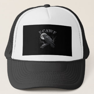 Boné Design F-Caw-F Clássico Gótico da Lua Pássaro Lega