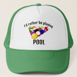 Boné Design Hat dos Bilhares de piscina