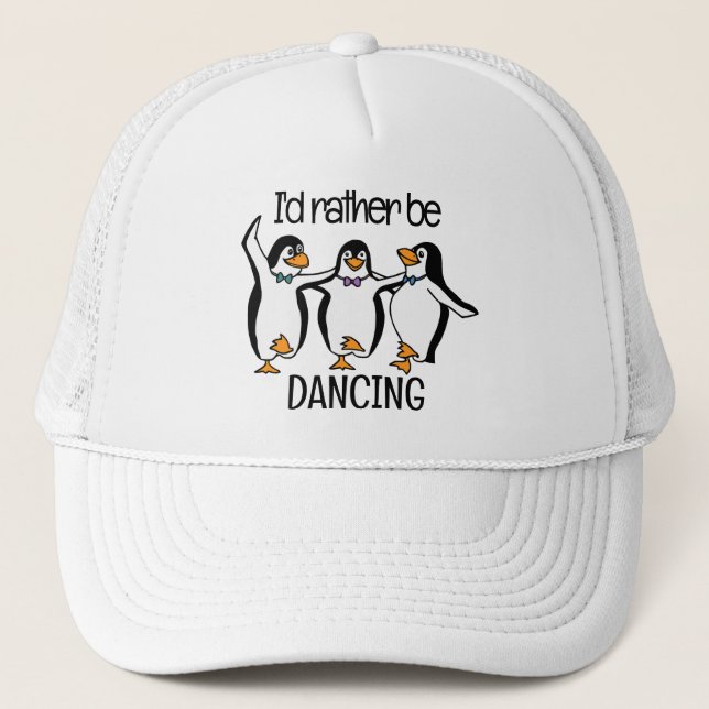 Boné Design Hat dos Pinguins Dançantes (Frente)