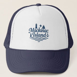 Boné Design náutica da ilha Mackinac   Michigan