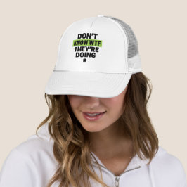 Boné Design Verde Brat – Não Sei WTF Estão Fazendo