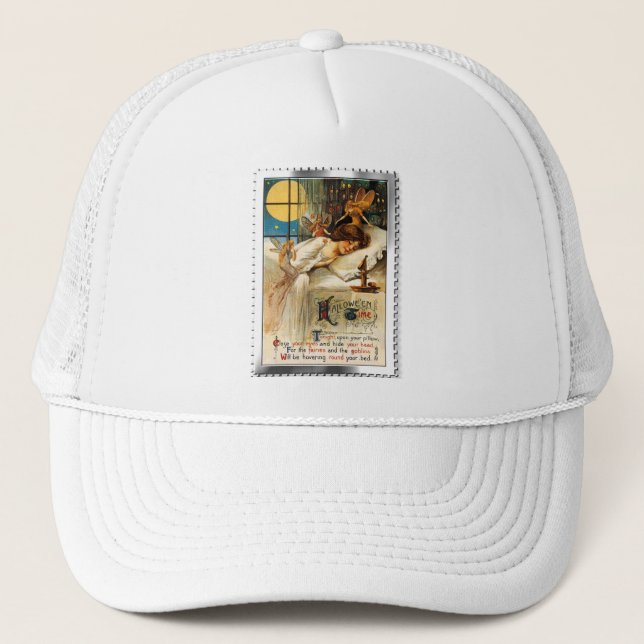 Boné Desmoronamento nostálgico do Halloween Goblins e F (Frente)