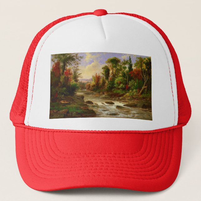 Boné Destino de Robert Duncanson do rio da floresta da (Frente)