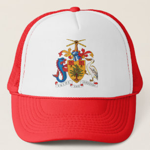 Boné Detalhe da brasão de Barbados