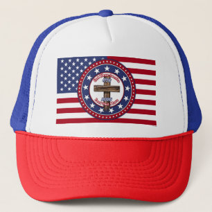 Boné Deus Abençoe a América Terra Que Eu Amo Cruz Ásper