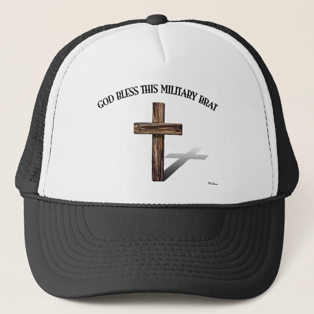 Boné DEUS ABENÇOE ESTE PIRRALHO MILITAR com cruz robust (Frente)