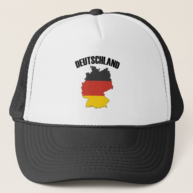 Boné Deutschland Map - German Flag - Germany Travel (Frente)