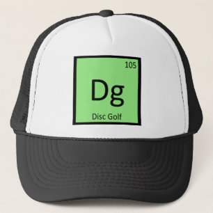 Boné Dg - Disc Golf Sports Chemistry Element Symbol