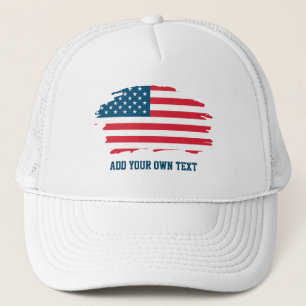 Boné Dia da Independência de Bandeiras Americanas Patr