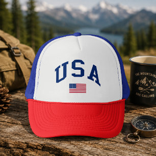 Boné Dia da Independência Patriótico Bandeira Americana
