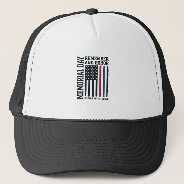 Boné Dia da Memória Lembrar e Homenagear Tributo Vetor  (Frente)