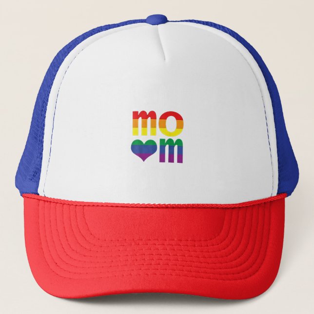 Boné Dia de as mães LGBT do Orgulho LGBT do Arco-Íris (Frente)