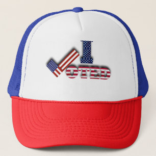 Boné Dia de eleição de camiseta eu votei