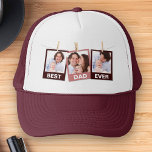 Boné Dia de os pais | Melhor Colagem de Fotografias Eve<br><div class="desc">Carregue suas fotos favoritas para fazer seu próprio presente personalizado de dia de os pais.</div>