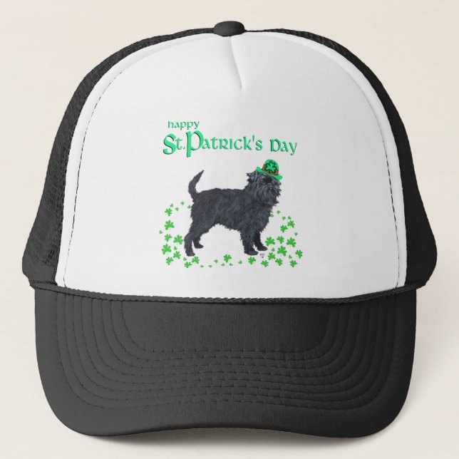 Boné Dia de São Patrício Affenpinscher (Frente)