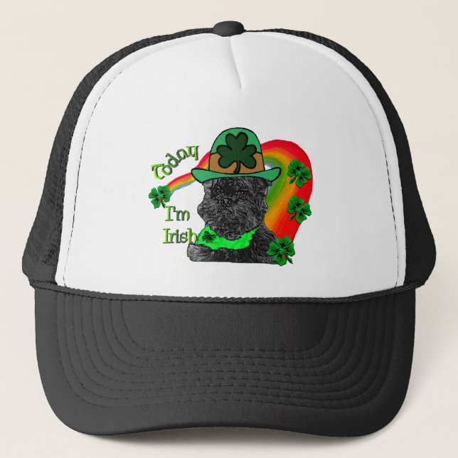 Boné Dia de São Patrício Affenpinscher (Frente)