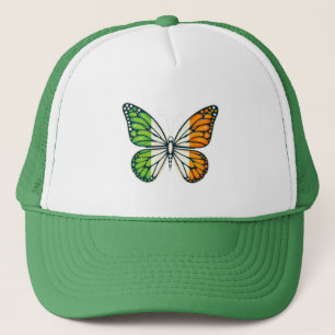 Boné Dia de São Patrício borboleta irlandesa