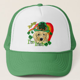 Boné Dia de São Patrício de Goldendoodle