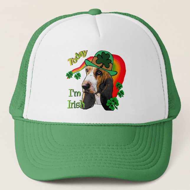 Boné Dia de São Patrício de Hound Basset (Frente)
