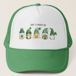 Boné Dia de São Patrício Gnomos Trucker Hat