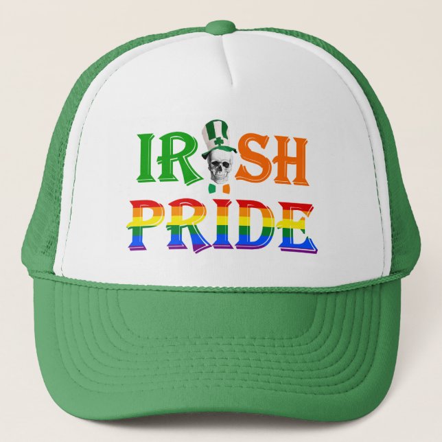 Boné Dia de São Patrício irlandês alegre do orgulho (Frente)