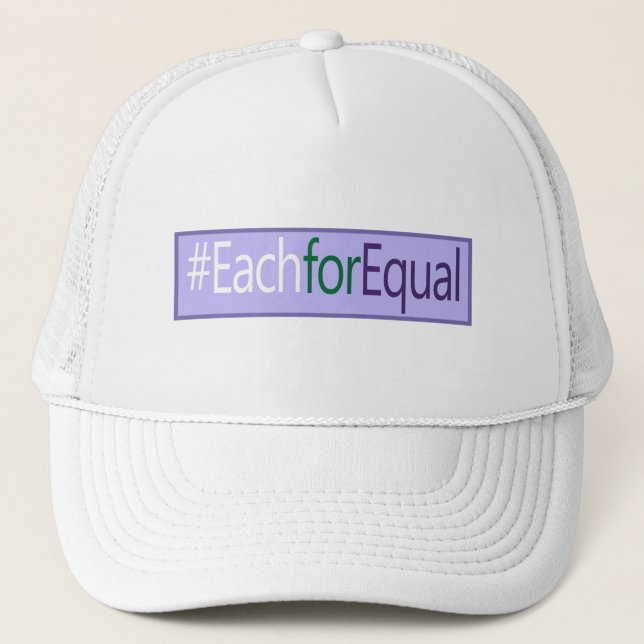 Boné Dia Internacional da Mulher: EachforEqual Hashtag (Frente)
