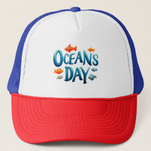 Boné Dia Mundial dos Oceanos - Celebração do Dia dos Oc