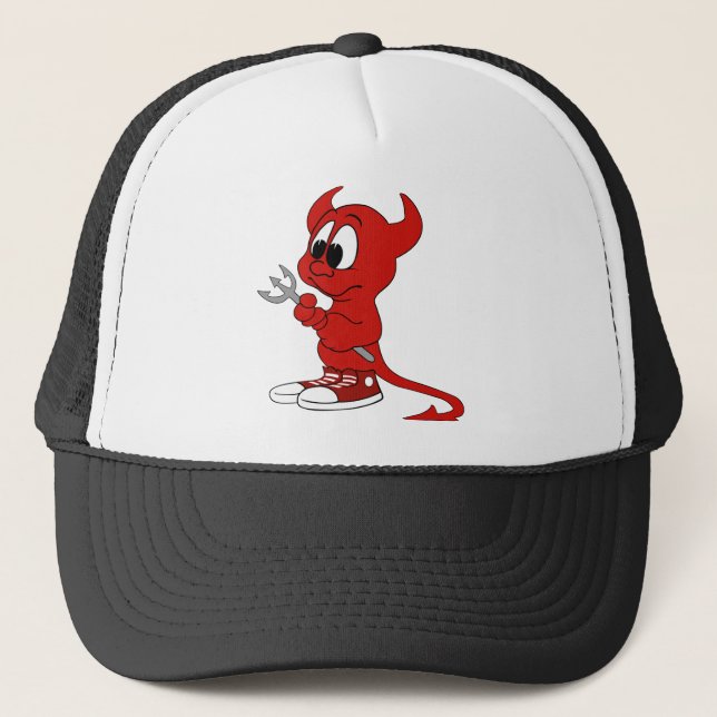 Boné Diabo Red Demon Cartoon Satã Mau Inferno (Frente)