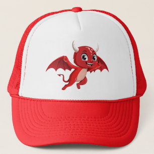 Boné Diabo voador de desenho animado fofo