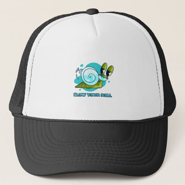 Boné Diminua Sua Velocidade Caracol Engraçado com Desin (Frente)