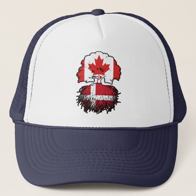 Boné Dinamarca Dinamarca Canadá Canadá Canadá, Bandeira (Frente)